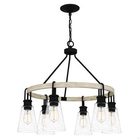 Quoizel Kingsbridge 6-Light Earth Black Chandelier KGB5029EK